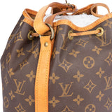 Louis Vuitton Canvas Monogram Sac Noe Petit Shoulder Bag