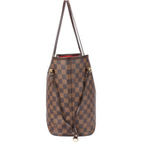 Louis Vuitton Damier Ebene Monogram Neverfull MM Shopper Bag