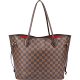Louis Vuitton Damier Ebene Monogram Neverfull MM Shopper Bag