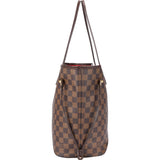Louis Vuitton Damier Ebene Monogram Neverfull MM Shopper Bag