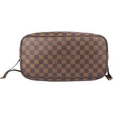 Louis Vuitton Damier Ebene Monogram Neverfull MM Shopper Bag