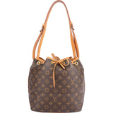 Louis Vuitton Canvas Monogram Sac Noe Petit Shoulder Bag