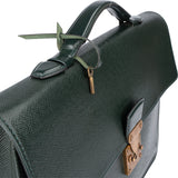 Louis Vuitton Vert Taiga Leather Serviette Kourad Business Handbag