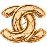 Chanel Matelasse CC Brooch