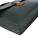Louis Vuitton Vert Taiga Leather Serviette Kourad Business Handbag