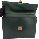 Louis Vuitton Vert Taiga Leather Serviette Kourad Business Handbag