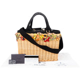 Prada Limited Floral Basket Handbag