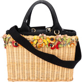 Prada Limited Floral Basket Handbag