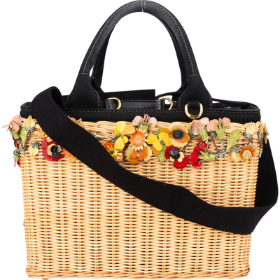 Prada Limited Floral Basket Handbag