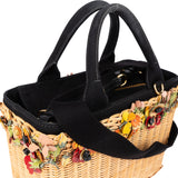 Prada Limited Floral Basket Handbag