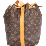 Louis Vuitton Canvas Monogram Sac Noe Petit Shoulder Bag