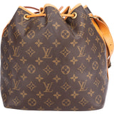 Louis Vuitton Canvas Monogram Sac Noe Petit Shoulder Bag