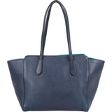 Gucci Blue Leather Swing Handbag