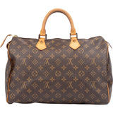 Louis Vuitton Canvas Monogram Speedy 35 Handbag