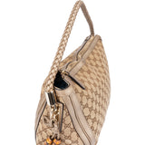 Gucci GG Monogram Bamboo Handbag