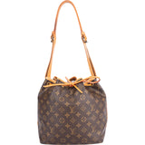 Louis Vuitton Canvas Monogram Sac Noe Petit Shoulder Bag