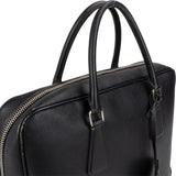 Prada Black Saffiano Leather Triangle Business Handbag