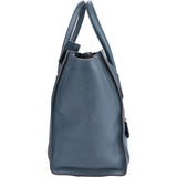 Celine Blue Leather Luggage Handbag