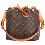 Louis Vuitton Canvas Monogram Sac Noe Petit Shoulder Bag