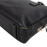 Prada Black Saffiano Leather Triangle Business Handbag