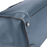 Celine Blue Leather Luggage Handbag