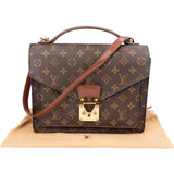 Louis Vuitton Canvas Monogram Monceau Handbag