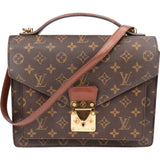 Louis Vuitton Canvas Monogram Monceau Handbag