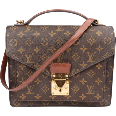 Louis Vuitton Canvas Monogram Monceau Handbag