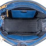 Prada Blue Saffiano Leather Galleria Handbag