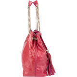 Gucci Pink Patent Leather GG Soho Shoulder Bag