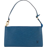 Louis Vuitton Blue Epi Leather Pochette Accessoires Handbag