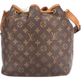 Louis Vuitton Canvas Monogram Sac Noe Petit Shoulder Bag