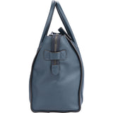 Celine Blue Leather Luggage Handbag