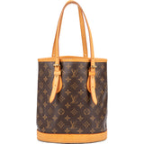 Louis Vuitton Canvas Monogram Bucket Bag PM Handbag