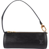 Louis Vuitton Noir Epi Leather Soufflot Handbag