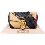 Gucci Tricolor Leather GG Marmont Crossbody Bag