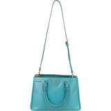 Prada Turquoise Saffiano Leather Galleria Handbag