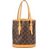Louis Vuitton Canvas Monogram Bucket Bag PM Handbag