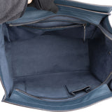 Celine Blue Leather Luggage Handbag