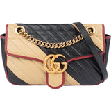 Gucci Tricolor Leather GG Marmont Crossbody Bag