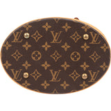 Louis Vuitton Canvas Monogram Bucket Bag PM Handbag
