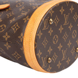 Louis Vuitton Canvas Monogram Bucket Bag PM Handbag