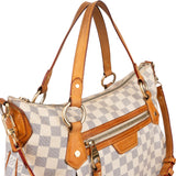 Louis Vuitton Damier Azur Monogram Evora MM Handbag