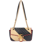 Gucci Tricolor Leather GG Marmont Crossbody Bag
