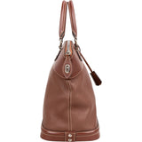 Louis Vuitton Leather Lockit MM Suhali Sienne Handbag