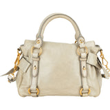 Miu Miu Classic Leather City Handbag