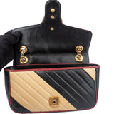 Gucci Tricolor Leather GG Marmont Crossbody Bag