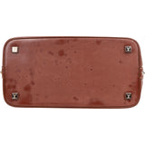 Louis Vuitton Leather Lockit MM Suhali Sienne Handbag