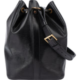 Louis Vuitton Noir Epi Leather Sac Noe Petit Shoulder Bag