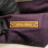 Miu Miu Classic Leather City Handbag